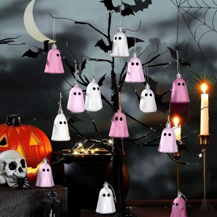 Halloween Resin Hanging Ghost Ornament Creative Wall Decor Indoor Home Party Gift