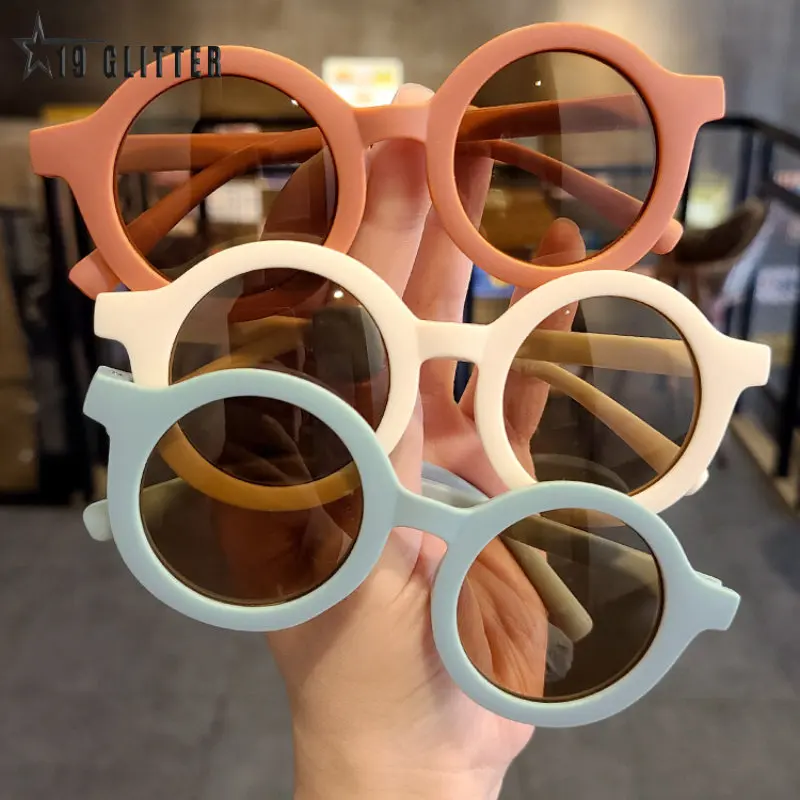 

Cute kids Sunglasses parent child frosted glasses new 1-8 year old baby decorative Sunglasses trendy kids Sunglasses