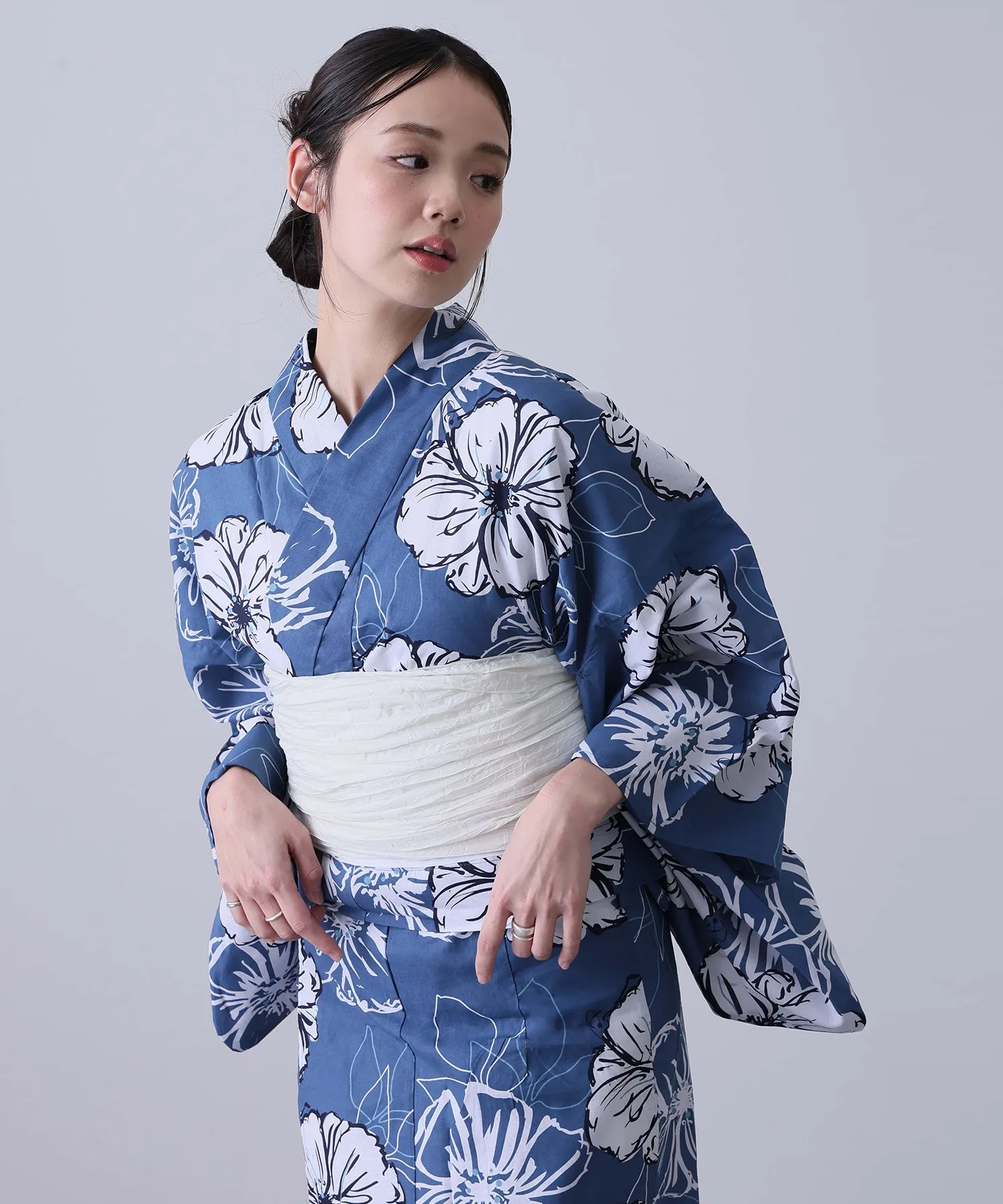 Traditional Yukata Kimono Cotton Linen Material Girl Dress 2026 Summer Collection Chinese Production Ethnic Wear Stage Costume