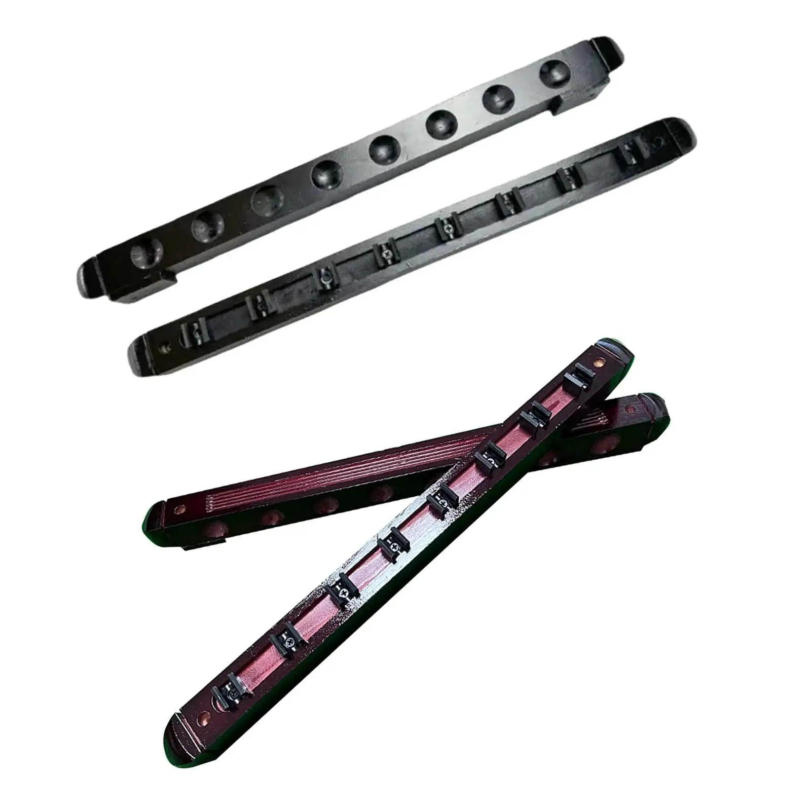 Pool Cue Holder Durable Easily Install 8 Cue Wall Mounted Rack with Mounting