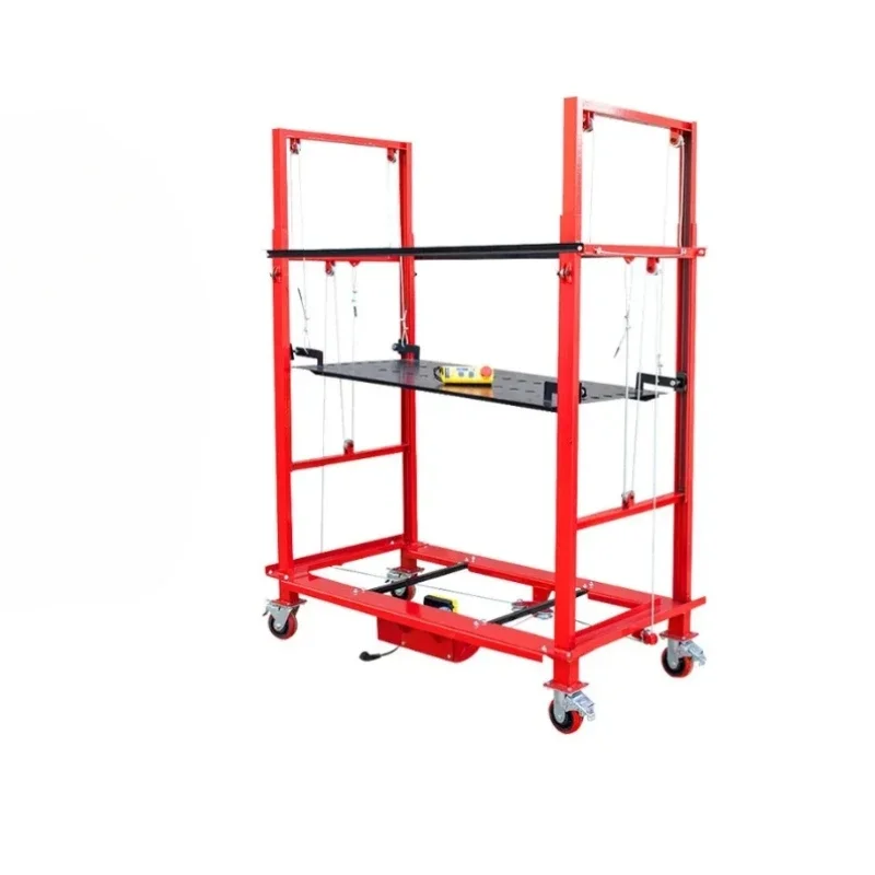 

For 300kg 500kg New Fold Adjustable Portable Electric Scaffold 6m Lift Platform Safety Elevator Automatic Remote Control