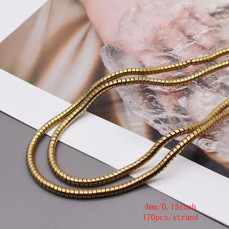Überzug Gold Farbe Retention Natürliche Hämatit Stein Spacer Lose Perlen Für Schmuck Machen Diy Armbänder Finden