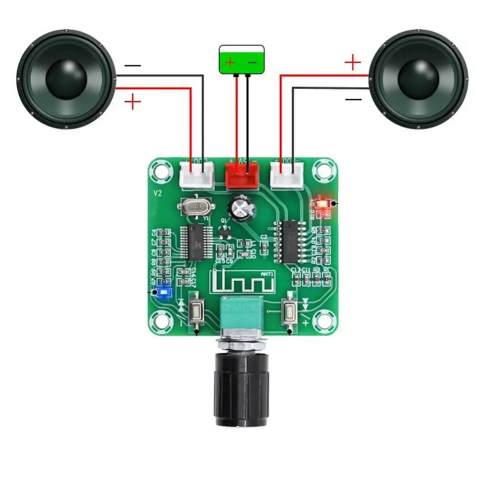 Wireless Speaker 5.0 2023 New Pam8403 Diy Wireless Speaker Amplifier Board Xh-a158 Wireless Speaker Amplifier Board