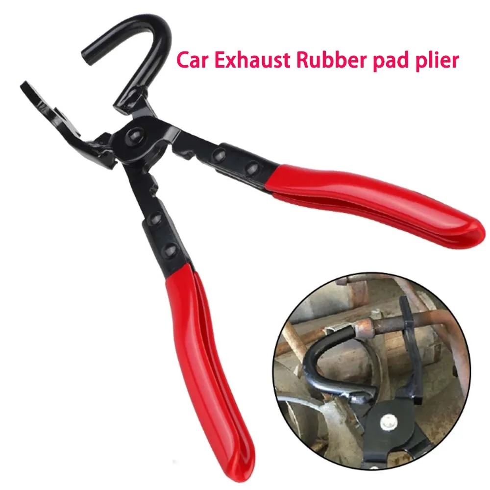 

Car Exhaust Rubber Pad Pliers Cars Trucks Car Exhaust Rubber Pad Plier Puller with Rubber Disassembly Install manual Tools