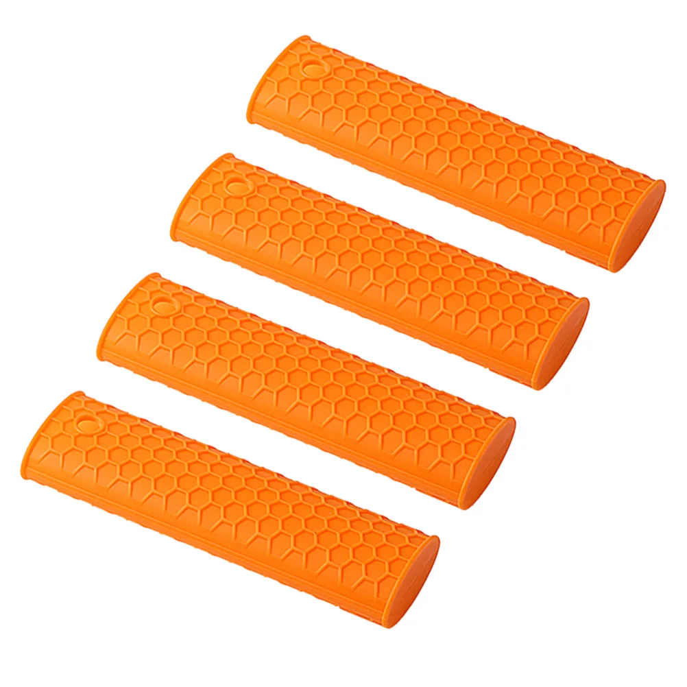 

4 Pcs H Cover Silicone Cookware Grips Heat Pan H Covers Resistant Kitchen Tool Pan Sleeve H Protector for Pans