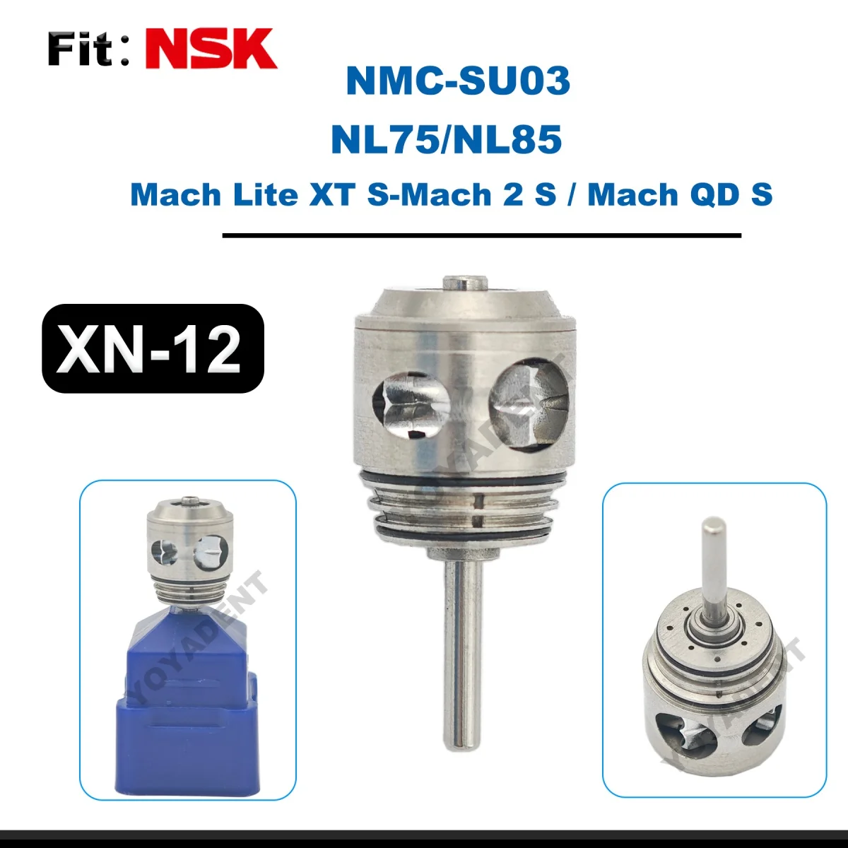 

Dental Turbine Cartridge Fit NSK NL75-85 Mach Lite XT S-Mach 2 S/Mach QD S High Speed Handpiece Air Rotor NMC-SU03