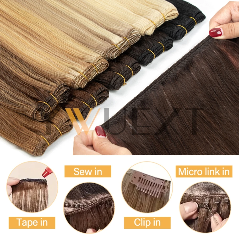 شعر طبيعي مفرود ينسج البرازيلي ريمي الشعر البشري حزم خياطة في لحمة ملحقات مستقيم 50 جرام/حزمة 12 "-24" الشعر الطبيعي #5