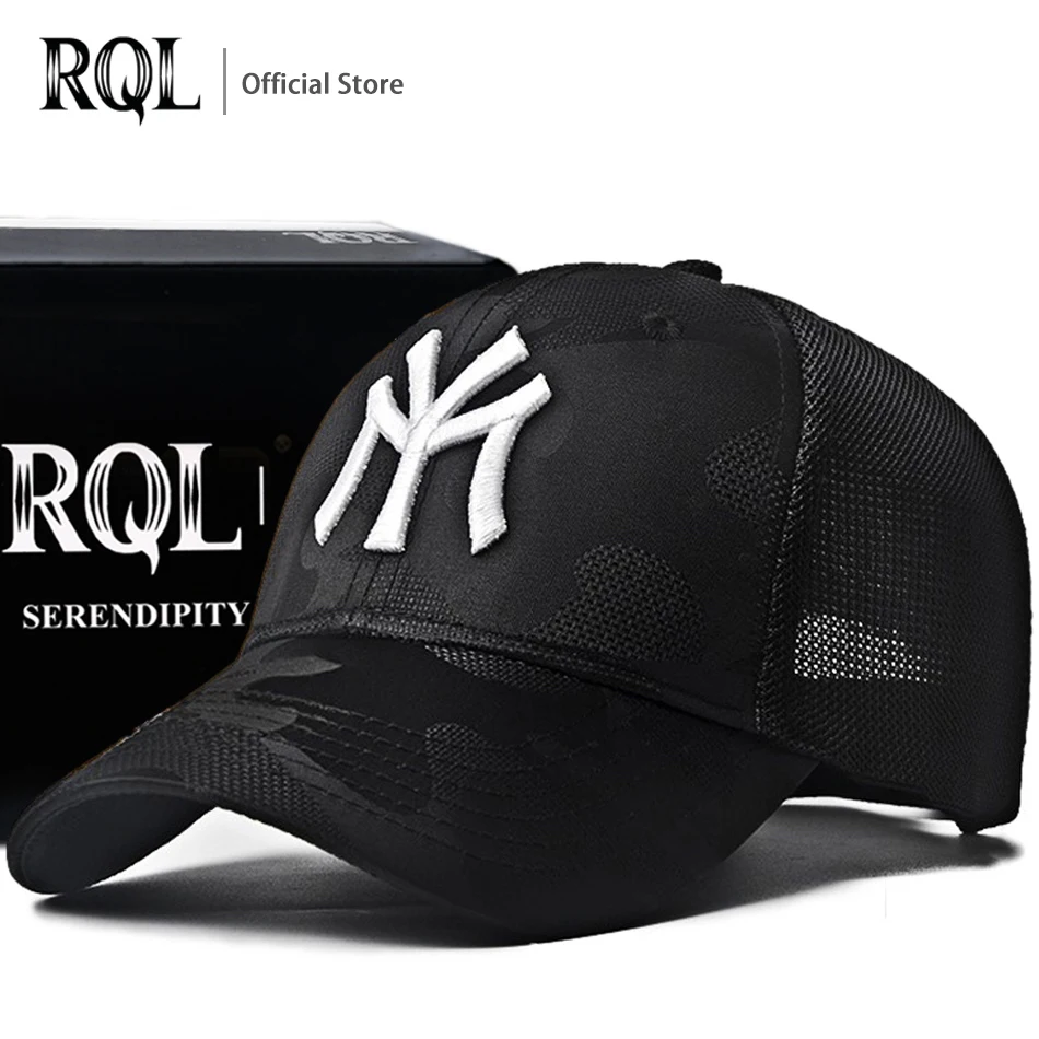 Gorra de béisbol negra para hombre, gorro con logotipo bordado de camuflaje, algodón, marca Snapback, Hip Hop, Verano