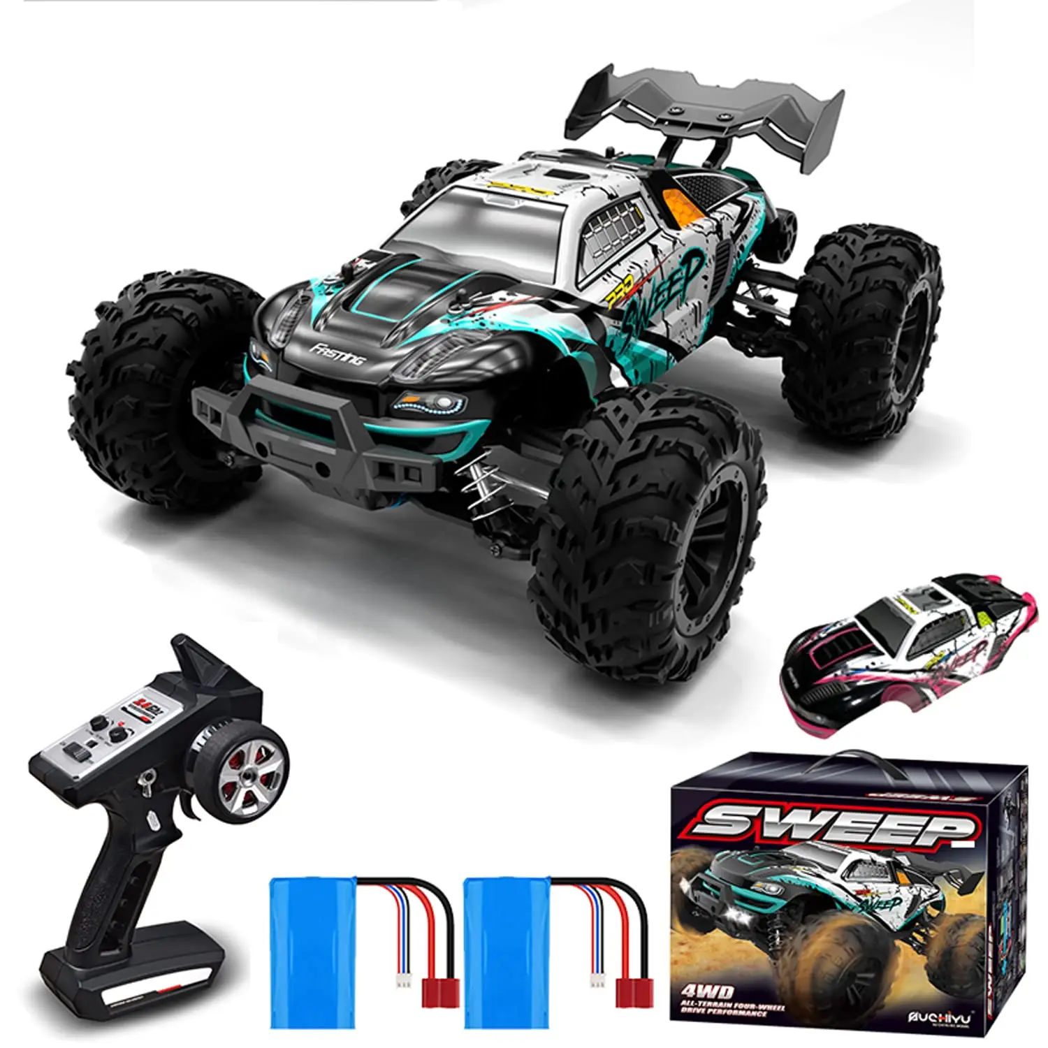 1/16 RC Car 4x4 Remote Control Car Brushless 70KM/H 2.4G Electric High Speed Off-Road Drift Toys for Children 16101PRO 16102PRO