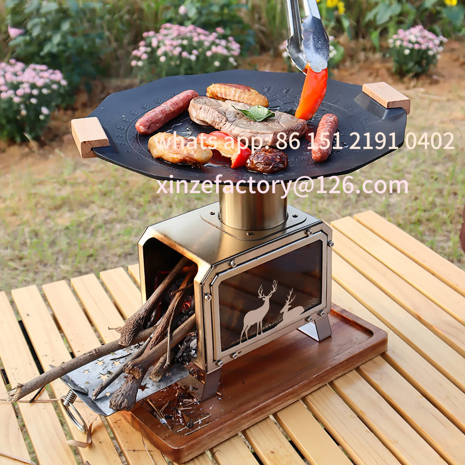 

Customizable Factory Outlet Outdoor Camping Mini Firewood Stove Portable Field Stove Desktop Oven Available in Multiple Fuels