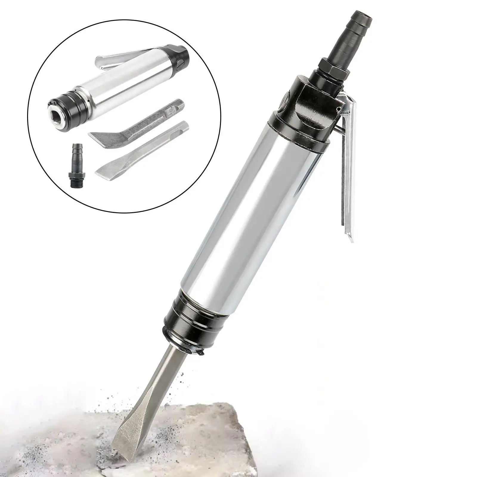 Industrial Air Chisel Handheld Pneumatic Tool Simple to Use Versatile Aluminum