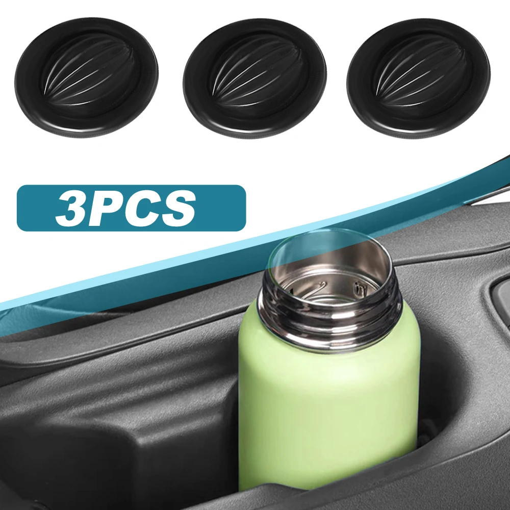 

3Pcs Car Auto Cup Holder Insert Limiter Slot Slip Limit Clip Elastic Silica Gel Anti Shake Fixed Bottle Glass Cup Drink Holders