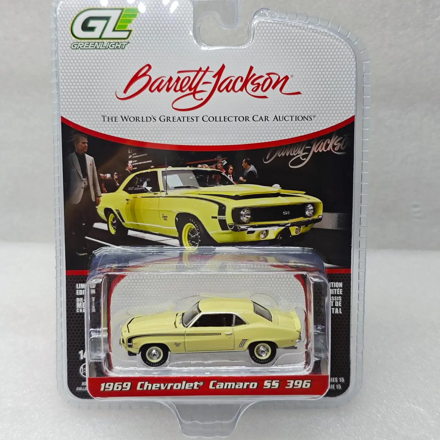 

GreenLight 1:64 1969 Chevrolet Camaro SS 396 37320-C имитация автомобиля из металлического сплава, модель украшения, коллекция подарков
