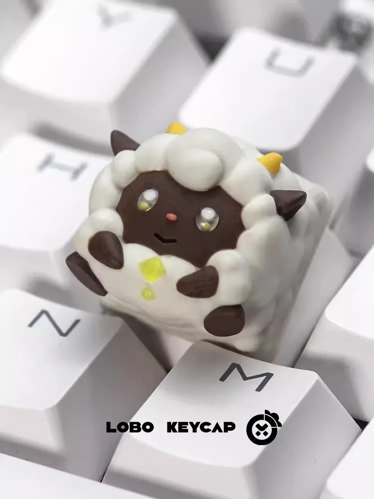 Creative 3D cartoon anime Palworld keycaps, resin gifts, stress relieving decorations, mechanical keyboard keys