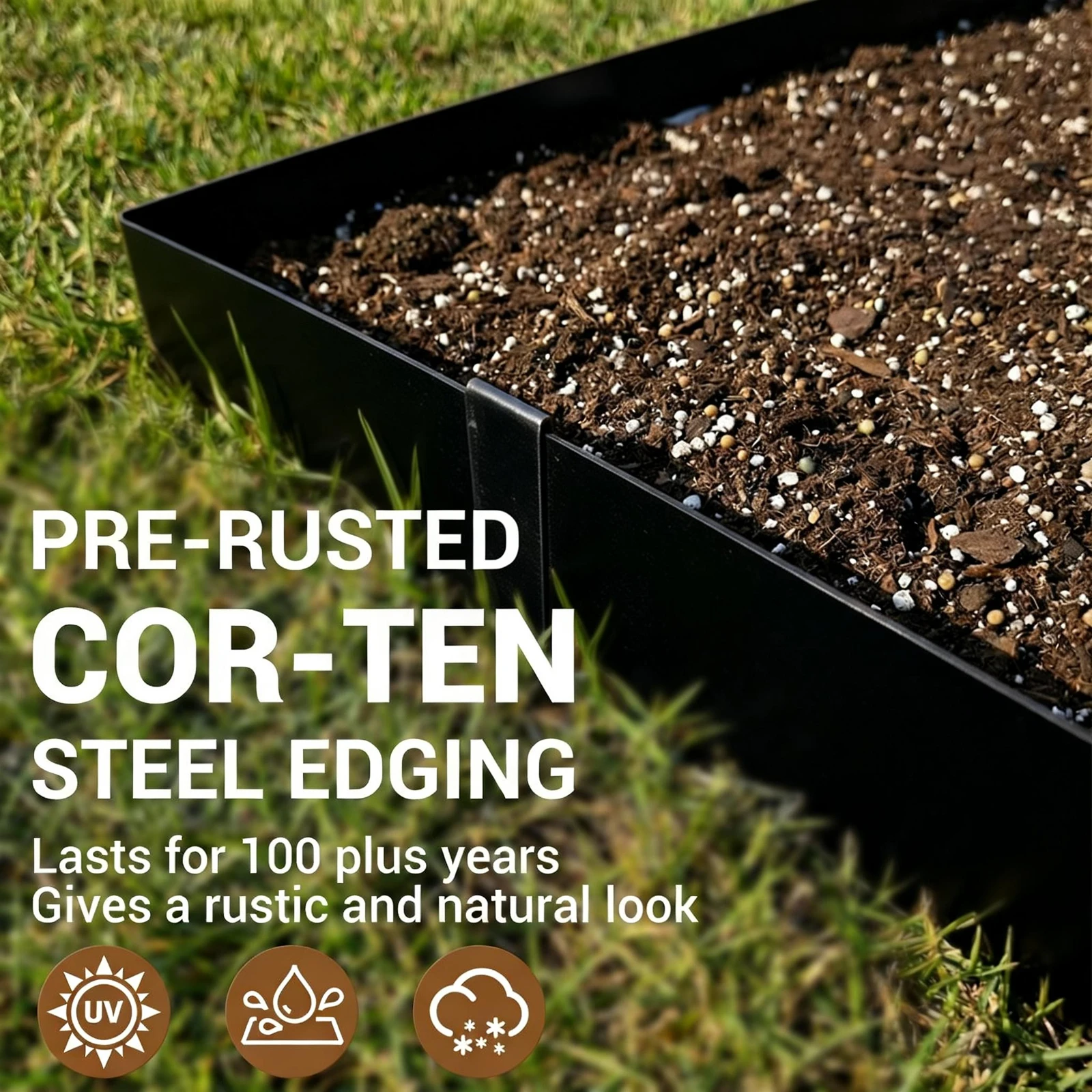 

Набор из 6/8/10 штук: Оцинкованные стальные садовые бордюры, черные гибкие металлические ограждения для газона, устойчивые к ржавчине, разделители для ландшафта и дорожек во дворе