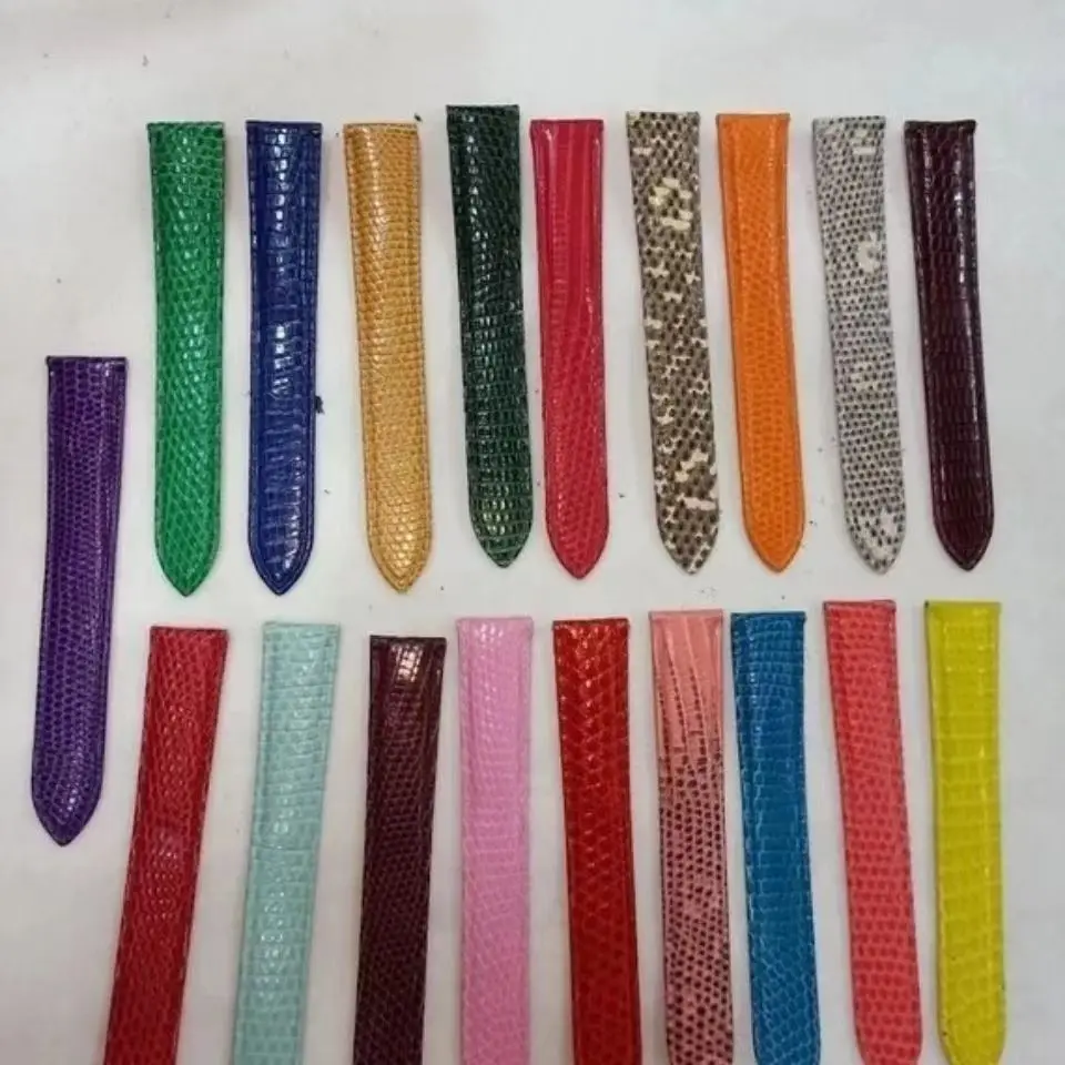 Lizard leather strap with size available for customization