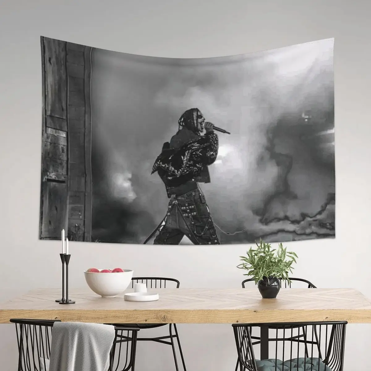 

Playboi Carti black and white Tapestry Wall Hanging Wall Wall Decor On The Tapestry