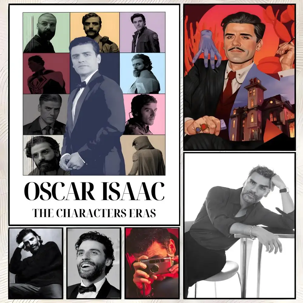 Oscar Isaac Poster HD Art Retro Self-adhesive DIY Room Home Living Room Club Wall Decor Gift