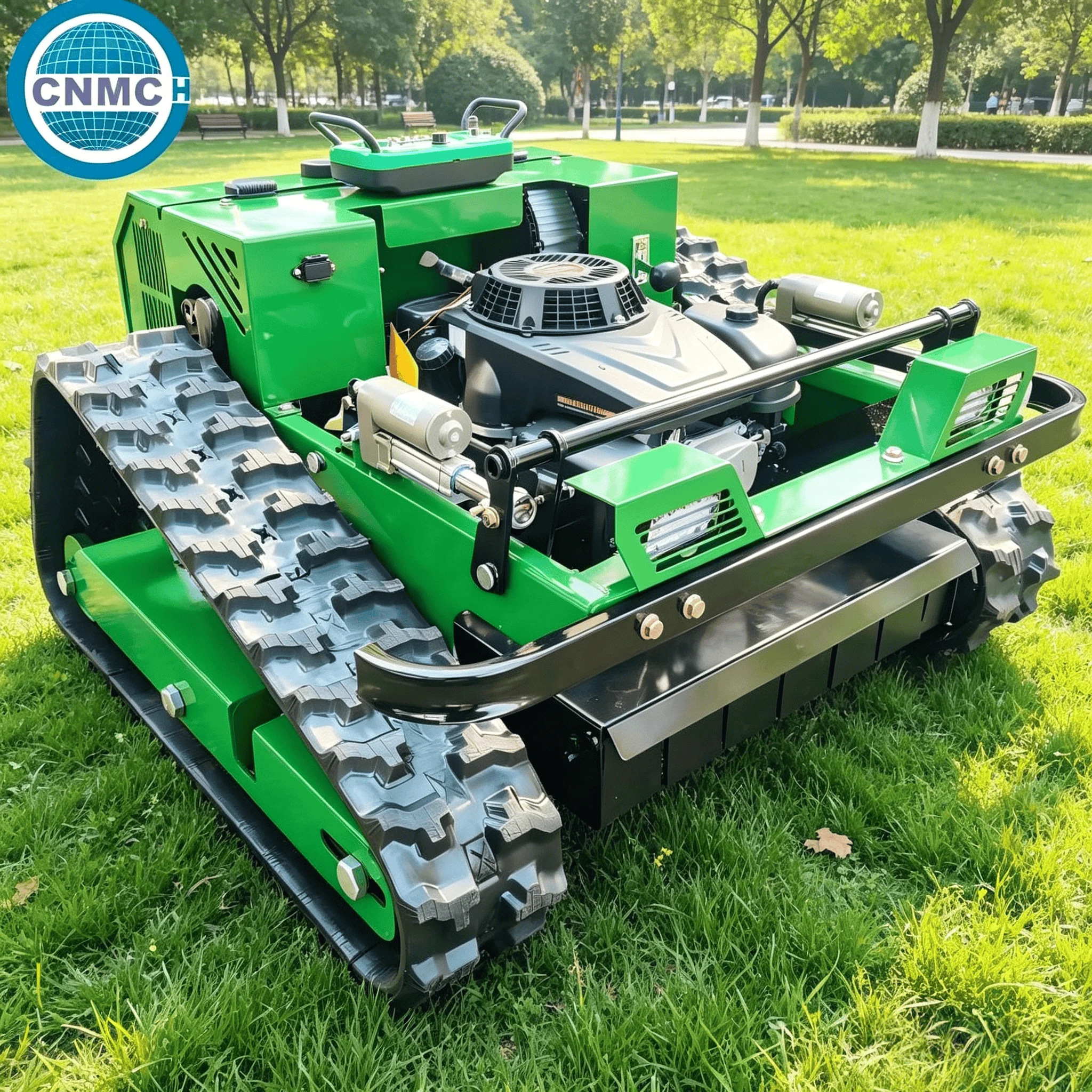 Picture 5: Crawler Robotic Lawn Mower Remote Controlled Household All-terrain CE Certified High-quality Easy to Operate Customized