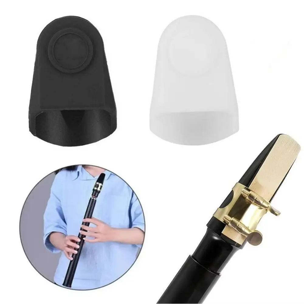 Rubber Mouthpiece Cap Clarinet Saxophone Protective Cover for Alto Tenor Soprano Sax Mouth Woodwind Instrument Parts Protector