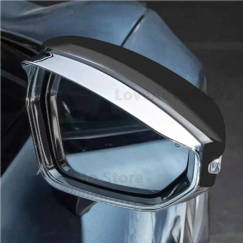 

For ZEEKR 001 2022-2025 Car ABS Rear View Mirror Rain Eyebrow Visor Rain Shield Shade Protector Cover Accessories