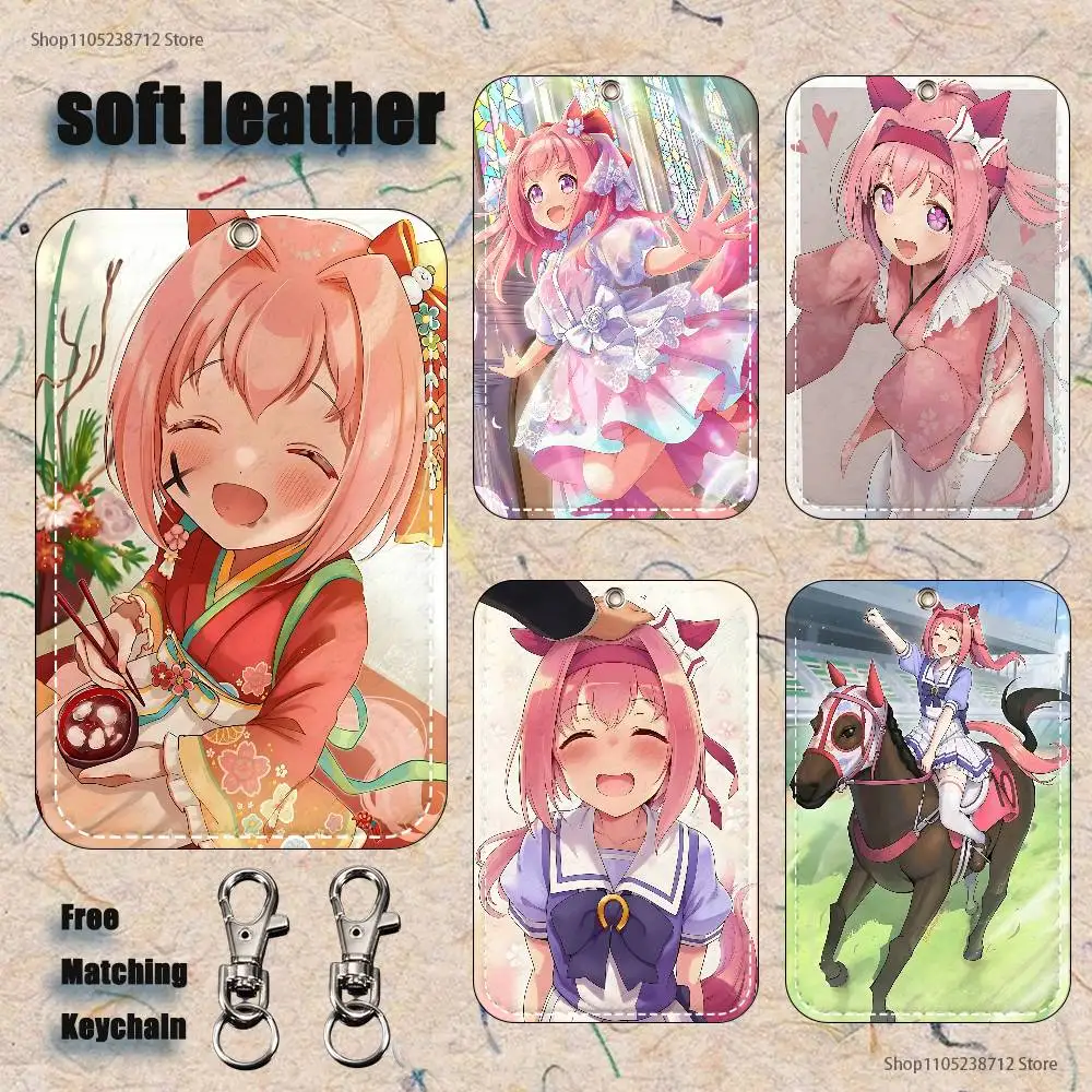

Haru Urara U-Umamusume Holder Keychain For Bank Business Work Card Holder Student Card Protective Case Bus Card