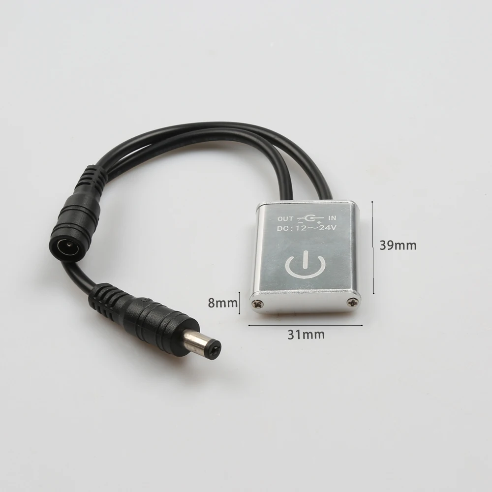 DC12V/24V touch control sensor switch, suitable for aluminum strip lights and LED light bar touch sensor dimmer switch