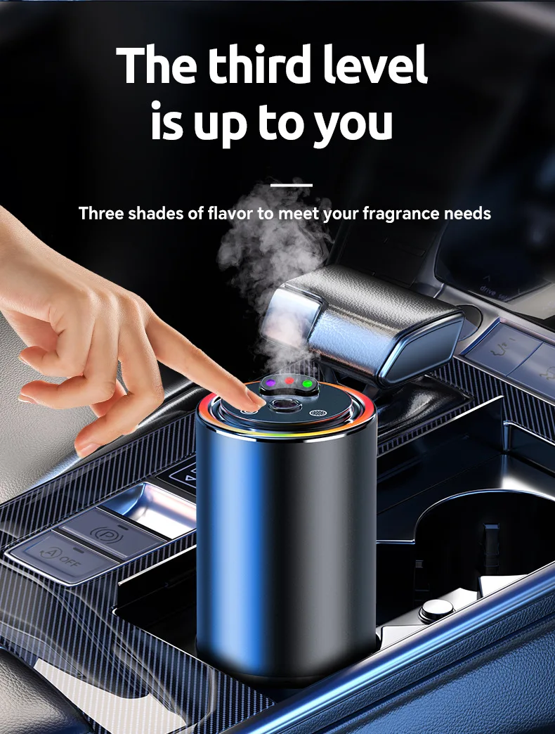 

Smart Car Air Freshener Perfumes Diffuser Humidifier 3 Gear Adjustable Smell Automatic Starry Light Long-Lasting Car Aromatherap