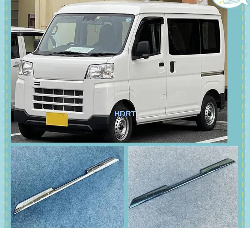 For Daihatsu Atrai / Hijet Cargo 2021 + Car Styling Front Bar Bumper Moulding Cover Shield Trim Molding Lower Grille Strip Frame