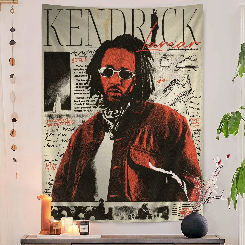 

Kendrick Lamar Hippie Wall Hanging Tapestries Bohemian Wall Tapestries Mandala INS Home Decor