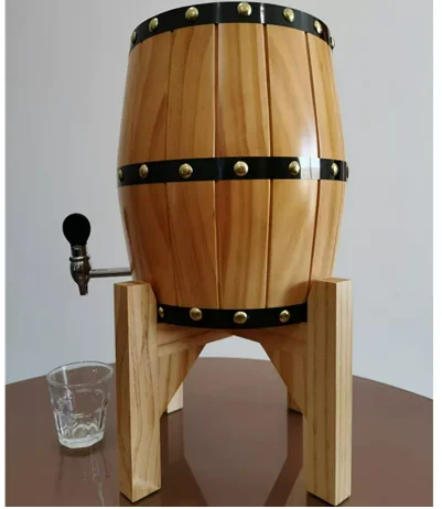3L Stainless Steel Beer Keg Mini Draft Beer Dispenser with Faucet for Bar Home Brewing