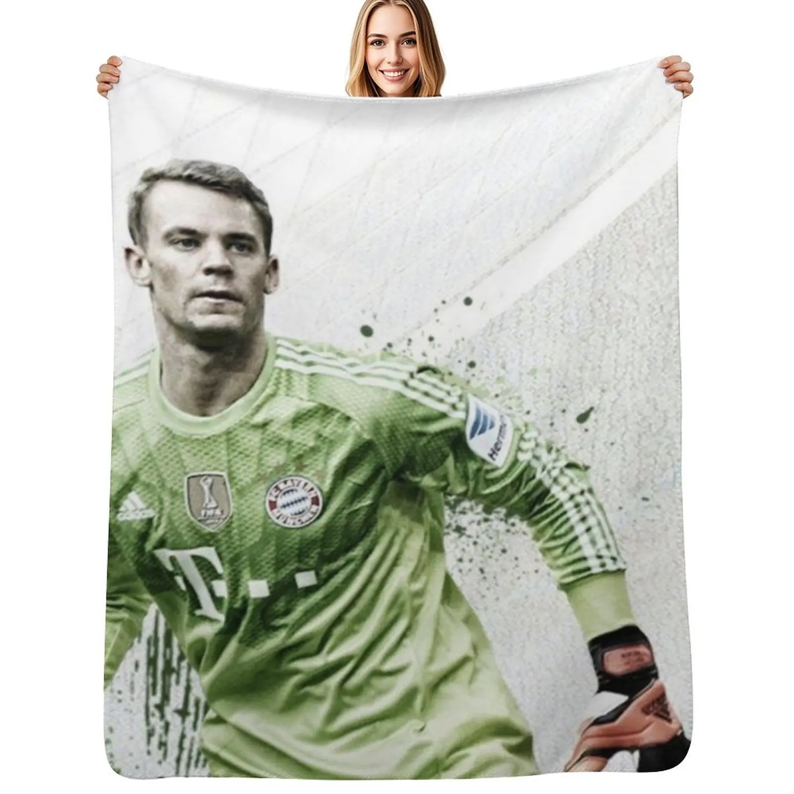 

Manuel Neuer Throw Blanket Cute Plaid Luxury Thermals For Travel Bed Blankets