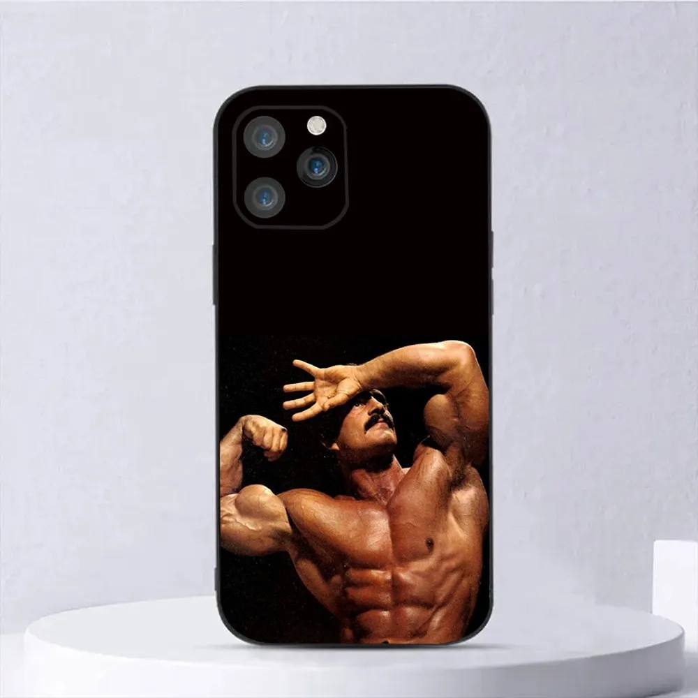 Bodybuilding Mike mentzer Phone Case For iPhone15,14,13,12,11,Pro,Max,Plus,Mini,X,XS,XR,8,7,6,S,Plus,SE Soft Black Case