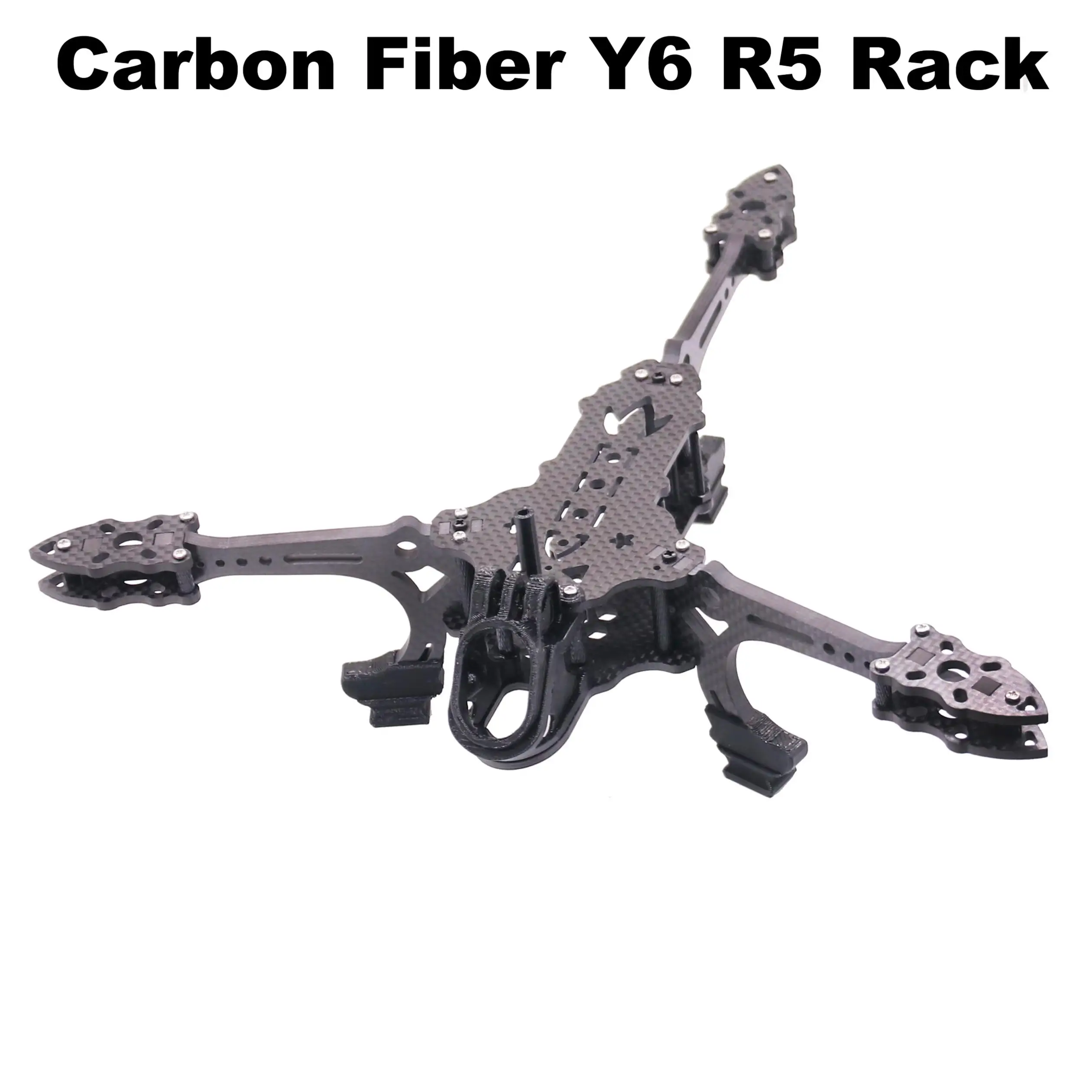 إطار طائرة بدون طيار B-CUBE Y6R5 مقاس 5 بوصات من ألياف الكربون للسباقات والطيران الحر مع وحدة تحكم طيران INAV Beatflight F722 NOXE Ardupilot