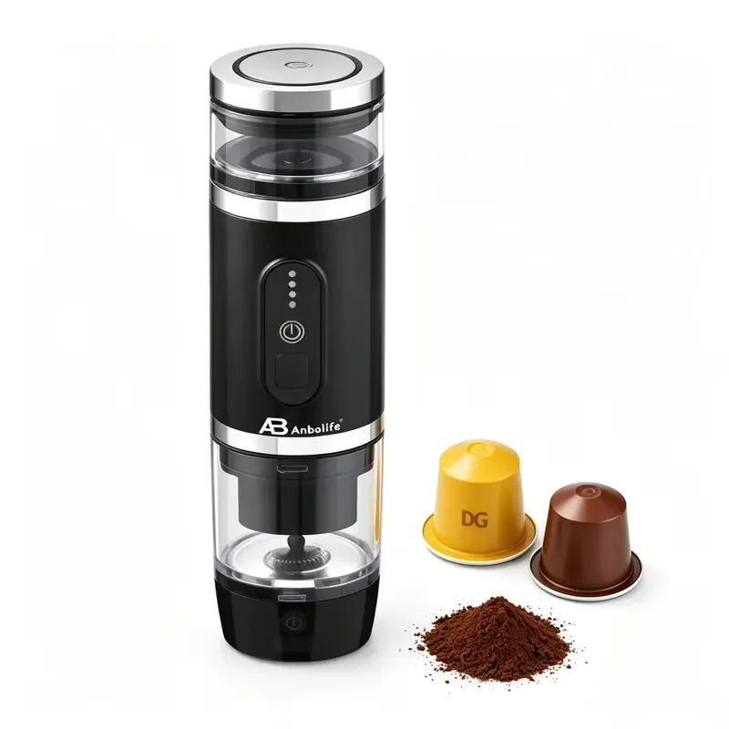 Anbo Portable Espresso Machine Dolce Gusto Car Capsule Heating Function Without Batteru Coffee Powder Carcapsule