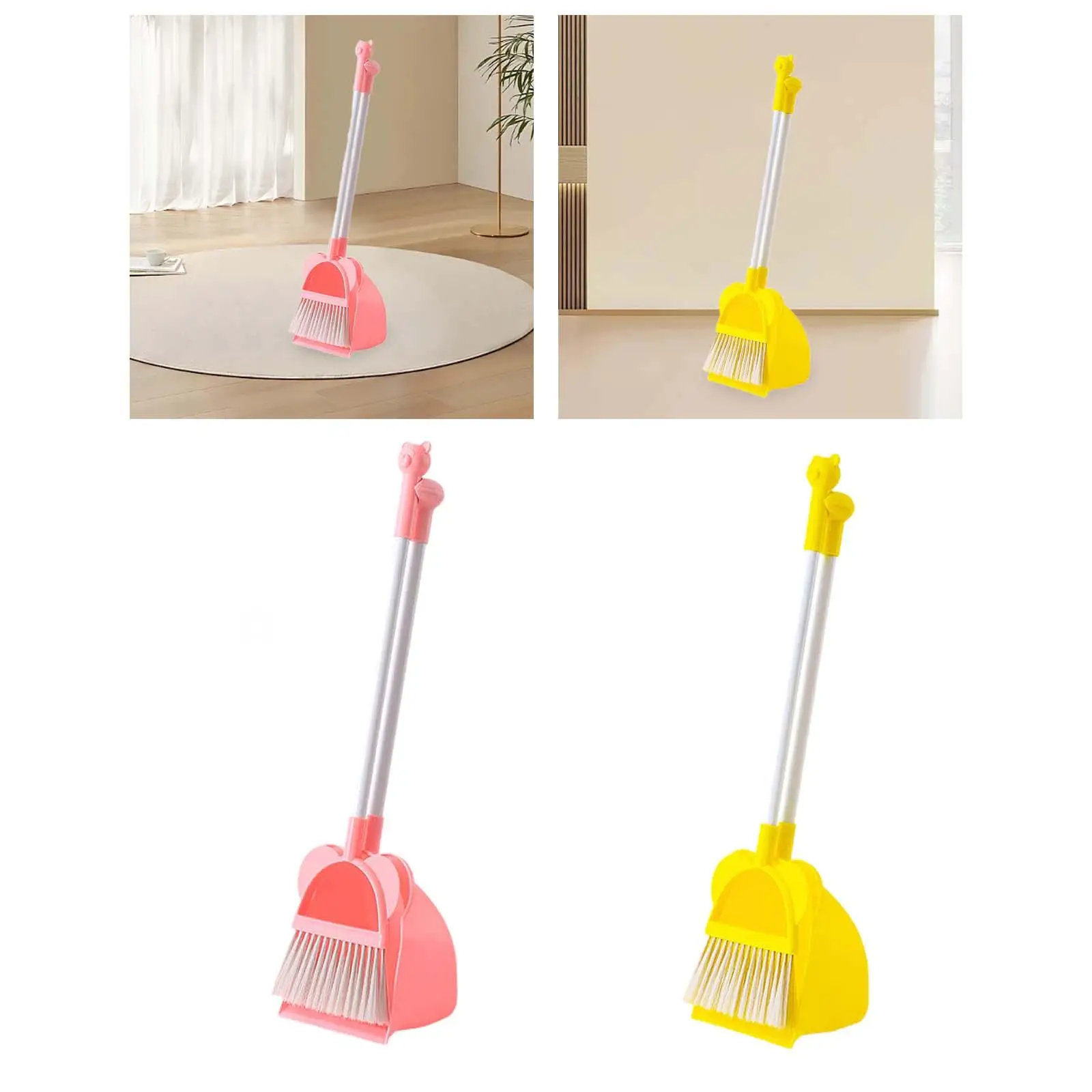 Little Housekeeping Helper Set Cartoon Develop Life Skills Children Housekeeping Cleaning Tools for Preschool Age 3-6 Years Old