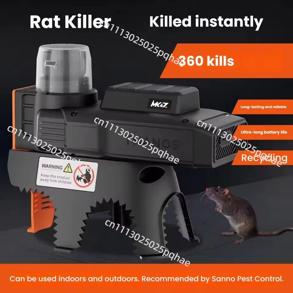 Electric Mouse Control Device High Voltage Battery Operated Household Rat Catcher Controller Cordless Mice Rodent Indoor Pest
