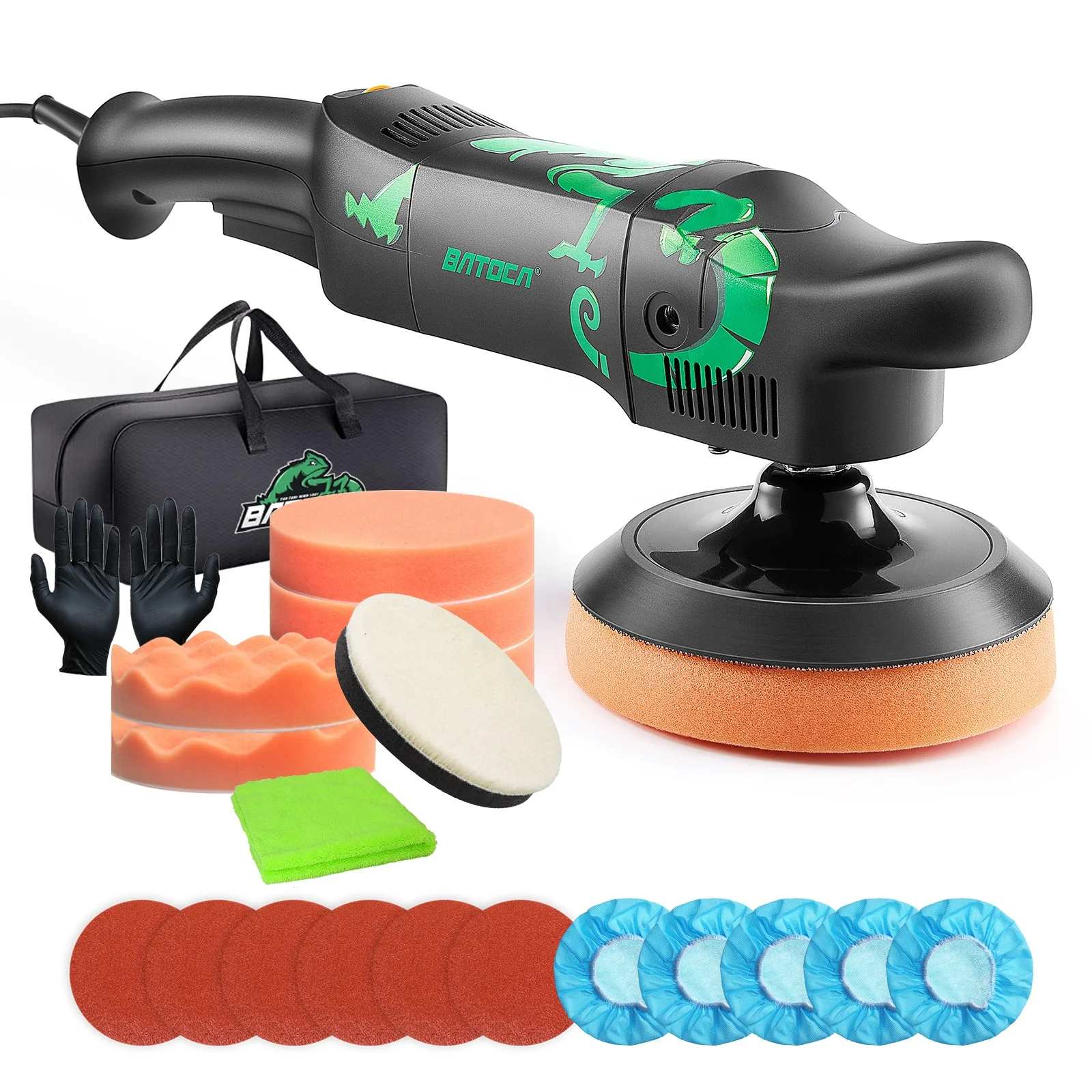 BATOCA 850W 6 Inch Rotary Polisher New 6 Variable Speed 1100-3300 RPM Polishing Machines for Electric Waxing on Sale!