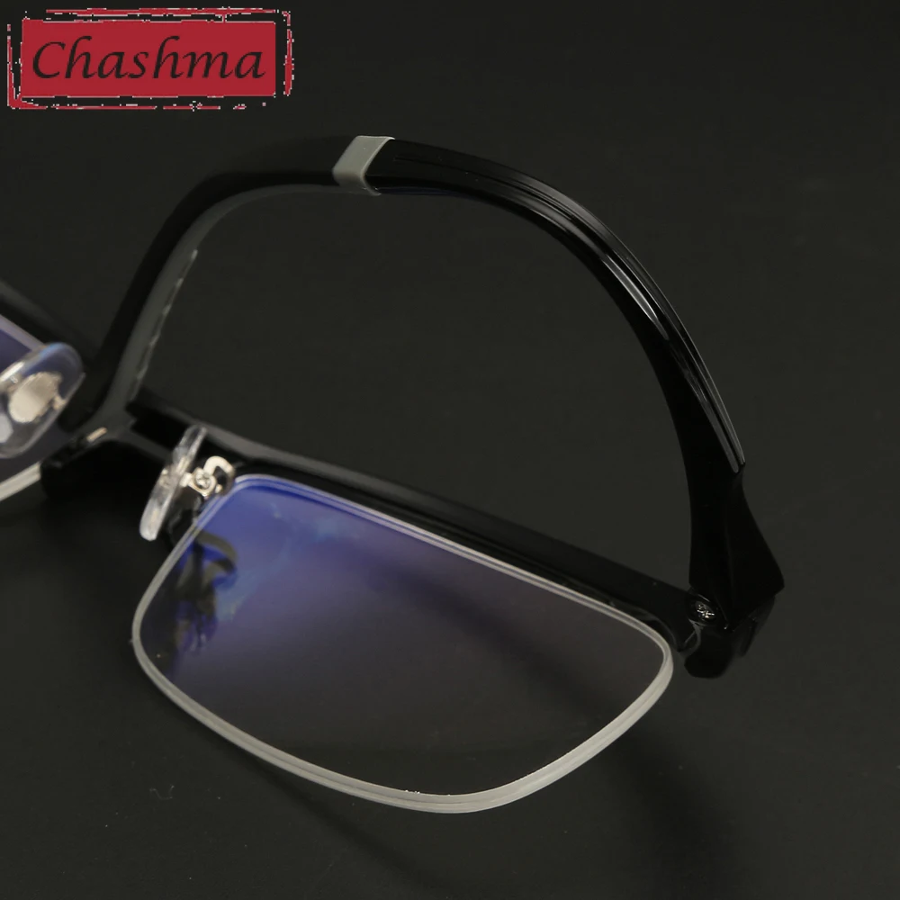 Chashma Brand Top Quality TR 90 Designer Eyewear Fashion Optical Eyeglasses Frames Sport Eyeglasses with Polarized Clips Lenses