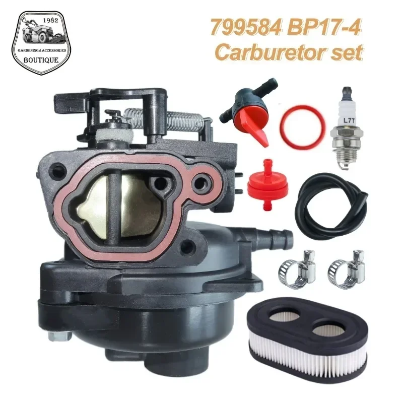 Lawn Mower Carburetor for Bri Ggs & Stra Tton 09P702 9P702 Engines Replace 799584 594058