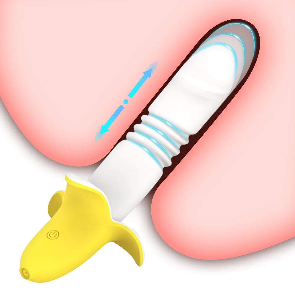 Banana-shaped Vibrator For Women G-spot Clitoral Vaginal Stimulator Soft Silicone Dildo Female Masturbator Cute Adult Sex Toys