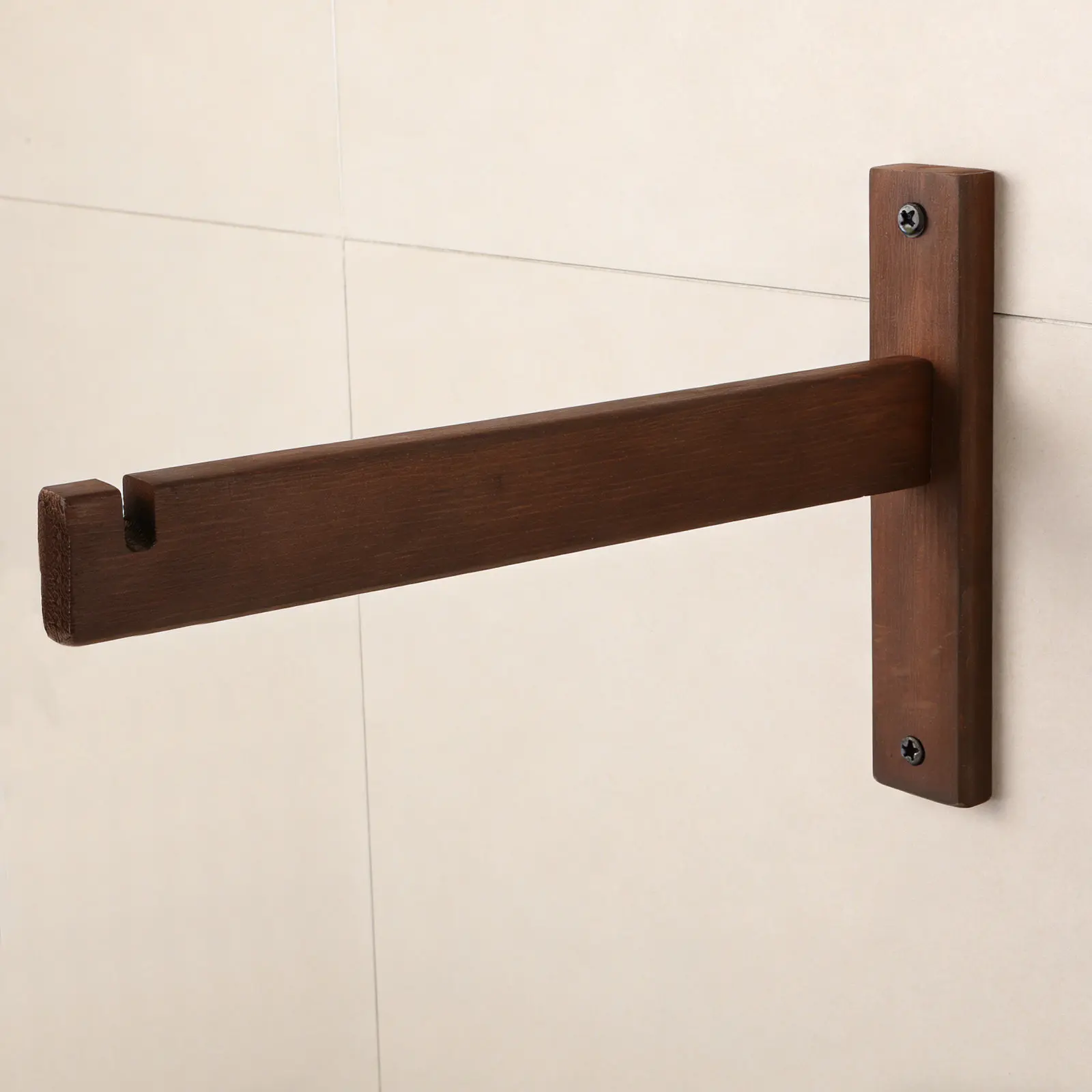 Wooden Wall Mounted Wall Mount Light Bracket Hanging Lamp Vintage Pendant Sturdy Hook Adjustable Directional