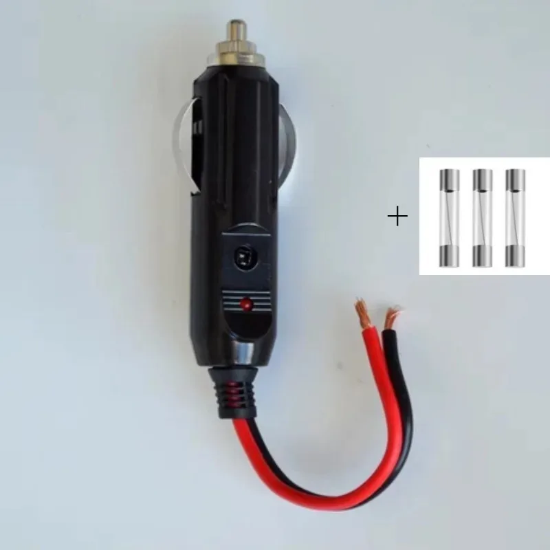 Heavy Duty Cigarette Lighter Adapter Cable 12AWG, Universal Power Cord M6/8/10 Ring/Bakelite Bullet for 12V Vehicle Power Supply