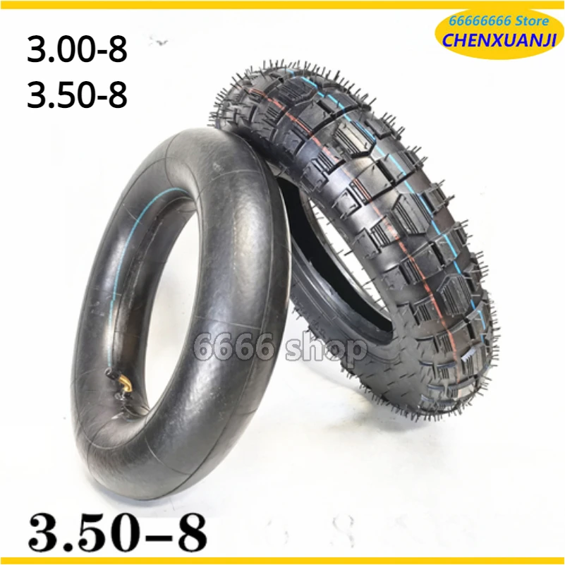 14 Inch 3.50-8 Thickened Innerouter Tires, Handcart, Labor Vehicle, Off-road Load, 3.00-8 Vacuum Tires, Innerouter Tire Straps