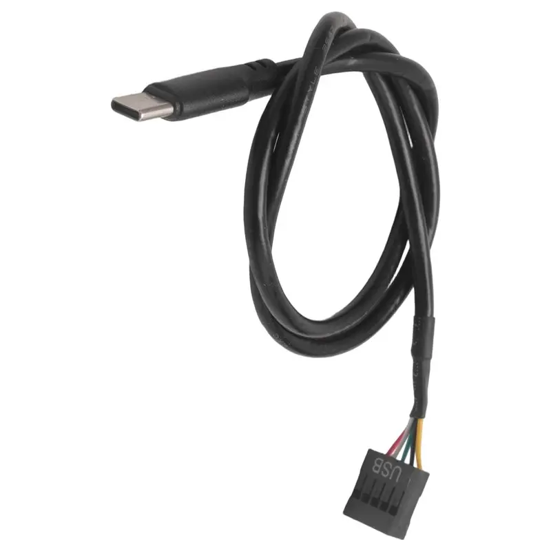 A92Z 1Pcs USB 9Pin To USB Type C Cable For Computer Motherboard To USBC Secondary Screen PC LCD Screen 9Pin USB Cable Adapter Du