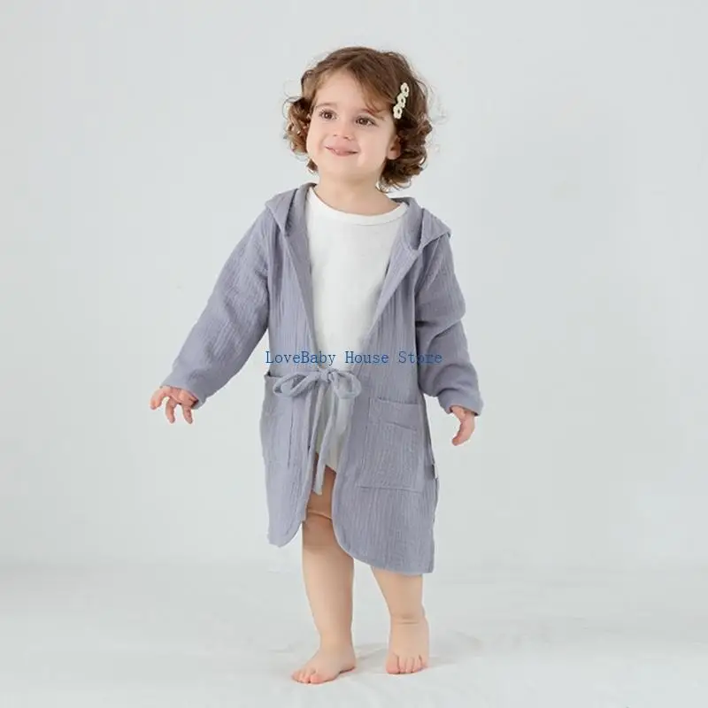 منشفة استحمام من القطن BX0D سريعة الجفاف مع ربطة عنق للاستخدام في المنزل أو السفر #6