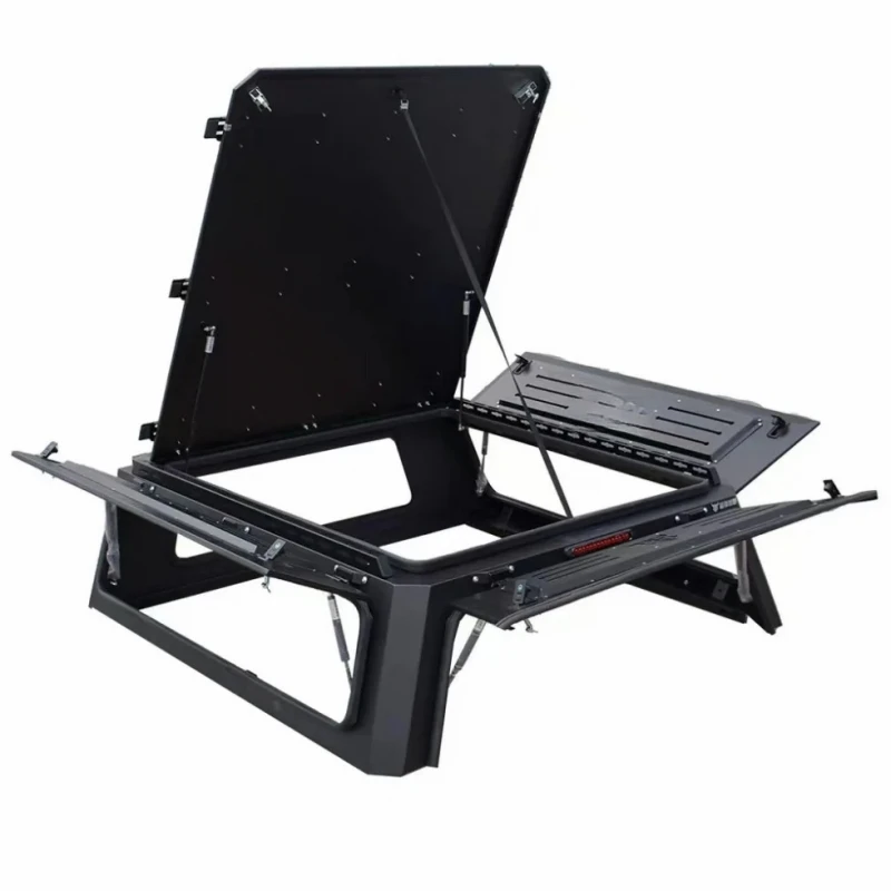 Multifunctional 4-Door Manganese Steel Pickup High Top Canopy With Anti-Shatter Windows Outdoor Cargo Cover