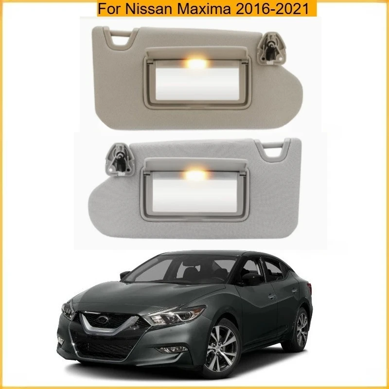 Suitable for Nissan Maxima 2016-2021 sun visor, beige/gray, illuminated makeup mirror OE 96401-3TA2A in-car sunshade replacement