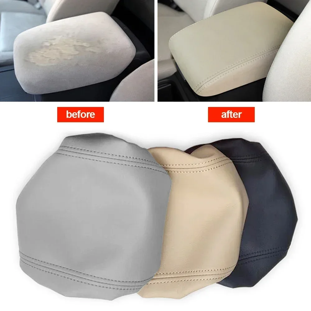 Car Armrest Box Center Console Lid Armrest Cover Interior Accessories PU Leather Cover for Honda CRV 2012 2013 2014 2015 2016