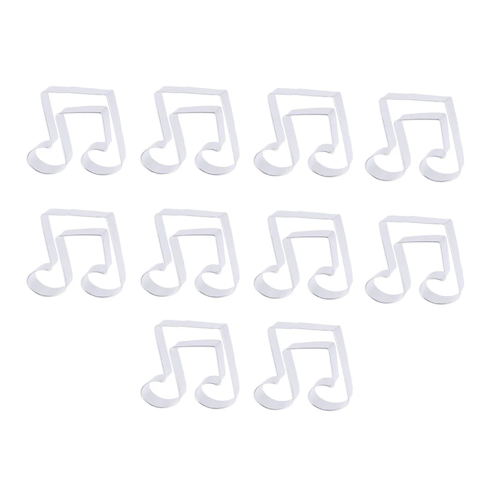 

10Pcs Stainless Steel Music Note Cookie Cutter Nonstick Rustproof Baking Tool Ecofriendly Cake Chocolate Fondant Molds